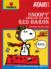 Snoopy and The Red Baron Atari 2600  box art